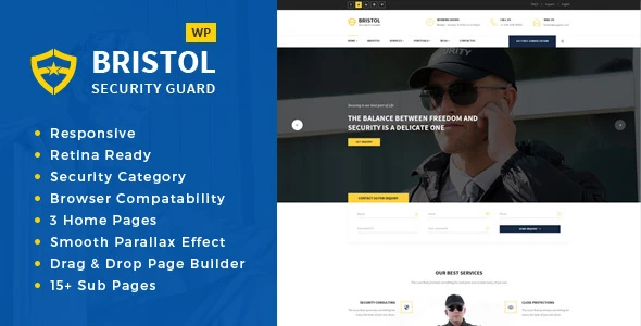 Bristol – Security & Guarding Services WordPress Theme